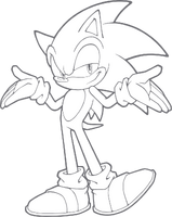 Sonic art 2D shrug