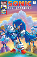 Sonic the Hedgehog #136 (July 2004). Art by Patrick Spaziante and Nelson Ribeiro.