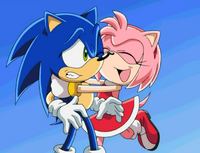 SX S1E15 Amy hug Sonic