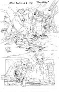 Page one pencils. Art by Tracy Yardley.