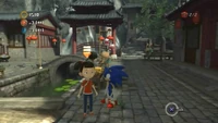 Yilin in Chun-nan's Town Stage on the Xbox 360/PlayStation 3 version of Sonic Unleashed.