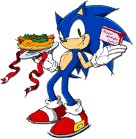 Artwork for Sonic's birthday, June 2014