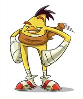 A drawing of Chuck based off Sonic's design in Sonic Boom.