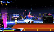 Sonic utilizando el Stomp en la versión de Nintendo 3DS de Sonic Generations.