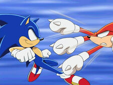 Sonic fighting with , from "".