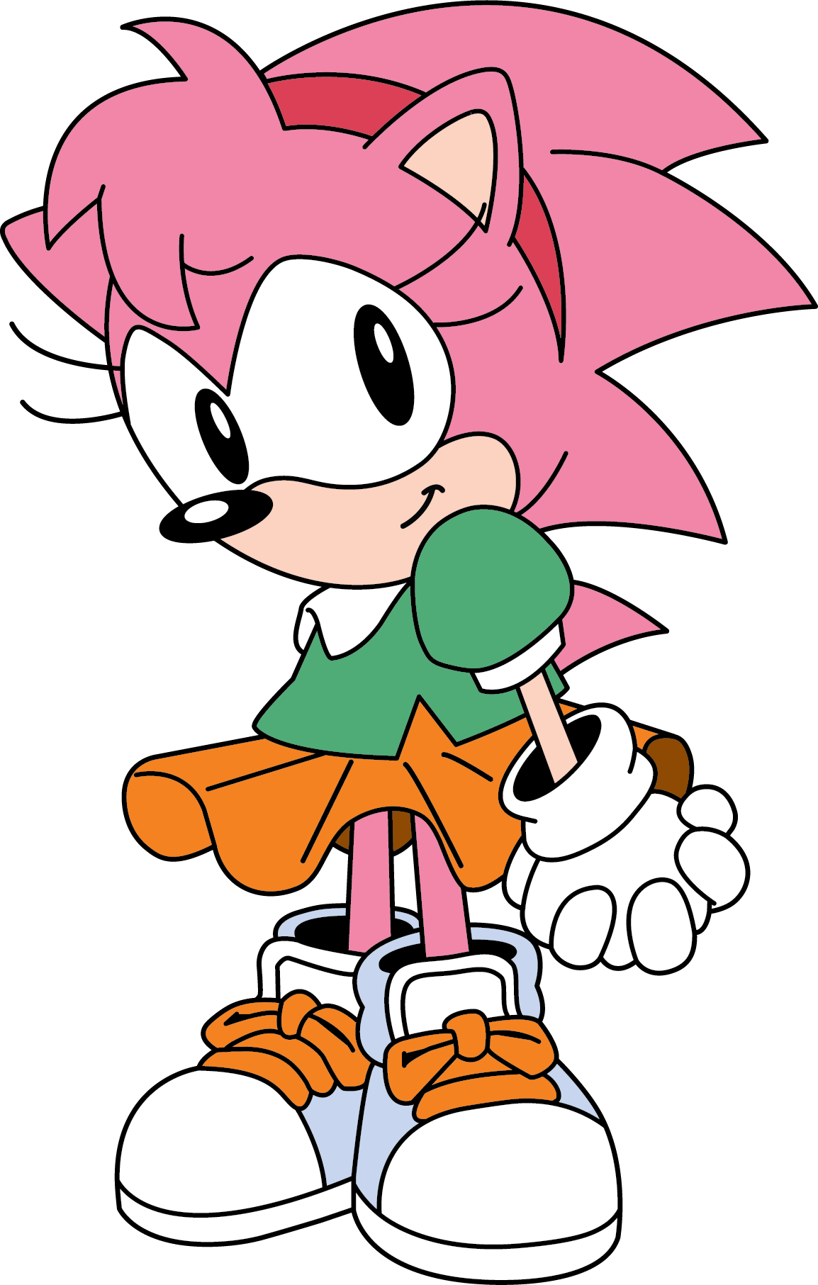 I made a little art of Sonamy Classic ^^  Fiz uma pequena arte do Sonamy  Clássico ^^ : r/SonicTheHedgehog