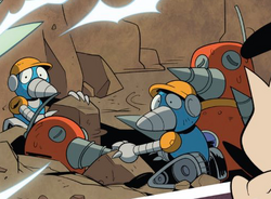 Burrobots and Grounders in IDW