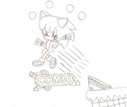 Cesar making a combo (Uncolored) (Soon i'll color this)