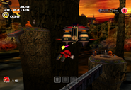 Knuckles using Glide in Sonic Adventure 2: Battle