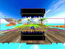 Sonic & SEGA All-Stars Racing Black Teeth FOV Ortho View