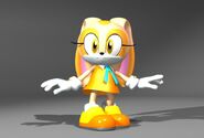 An early render of Cream for Sonic Heroes.