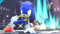 Sonic against Link.