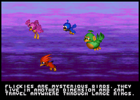 The Flickies of Flicky Island, Sonic 3D Blast