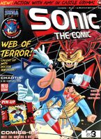 Sonic the Comic #152 (March 1998). Art by Mick McMahon. Color by John M Burns.