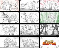 Sticks in the early French intro for the Sonic Boom TV series.