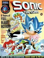 Sonic the Comic #157 (June 1998). Art Mick McMahon. Color by John M Burns.