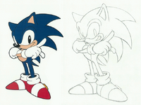 Idea sketches for Sonic