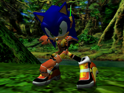 Dreamcast VS GameCube Sonic Adventure. Both running in progressive