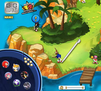 Sonic Chronicles (flash) menu