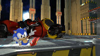 The destroyed Death Egg Robot in the ranking background.