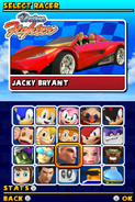 Sonic and Sega All Stars Racing DS character select 13