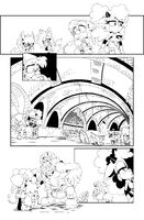 Page six inks. Art by Adam Bryce Thomas.