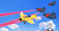 Laser plane battle