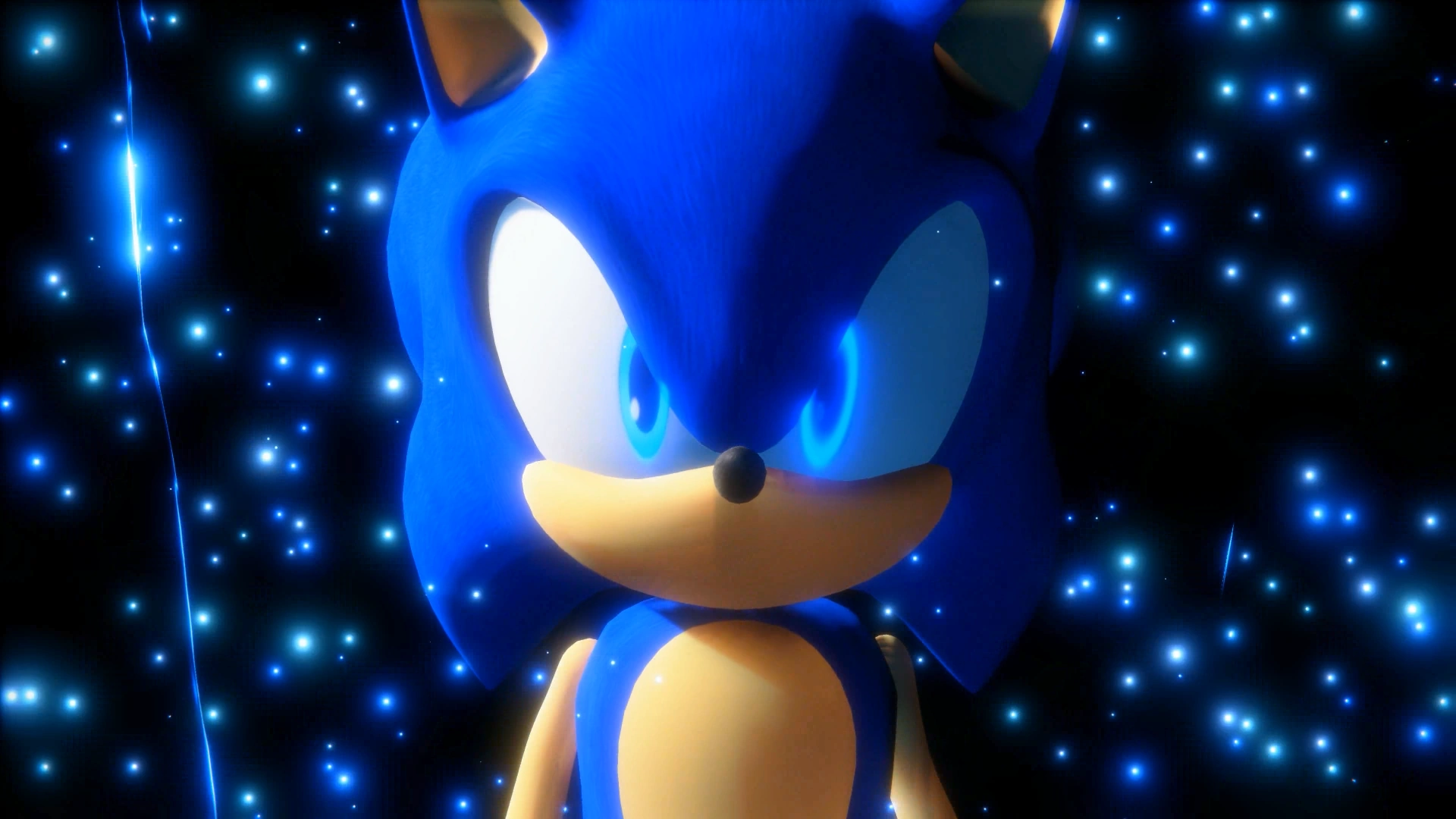 Picture of Sonic entering the Power Boost state in Sonic Frontiers. Source: Sonic Wiki Zone.