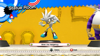 Silver the Hedehog statue