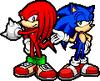 Knuckles and Sonic