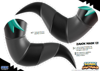 Zavok mask horns