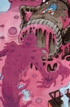 Sonic's rematch with Megatox, from . Art by .