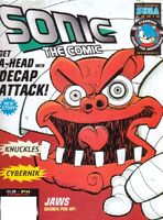 Sonic the Comic #66 (December 1995). Art by Nigel Kitching.