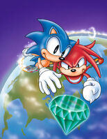 Front cover artwork for GamePro (US) October 1994. Originally from Sonic the Hedgehog Official Stylebook & Character Manual