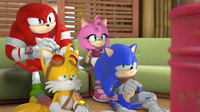 Team Sonic playing games