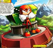 Knuckles Guarding the Master Emerald