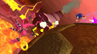 Zazz in Lava Mountain Zone 1, Wii U version of Sonic Lost World