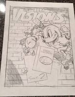 Sega Visions Sonic & Knuckles sketch