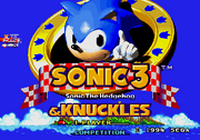 Title Screen Sonic 3 and Knuckles