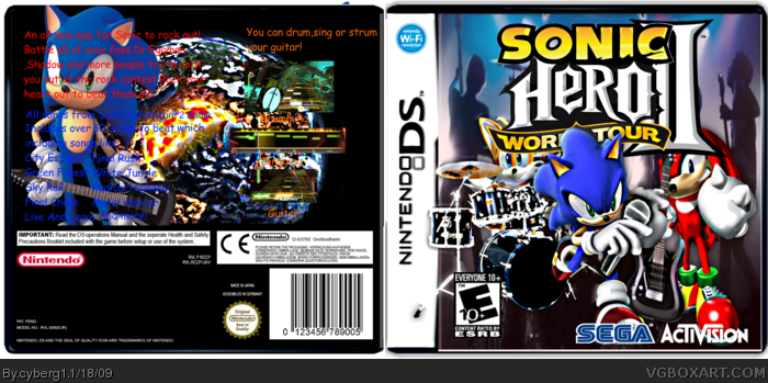 Sonic Fusion Nintendo DS Box Art Cover by ncocs