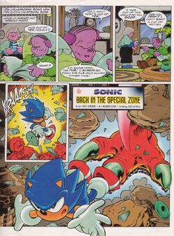 Sonic the Comic #134A FN; Fleetway Quality, Hedgehog with bag tag bonus -  1998