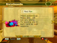 The Red Rex's profile in the Xbox 360/PlayStation 3 version of Sonic Unleashed.