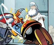 Motobug and Mettaur fighting, from .