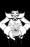 Cover RE inks. Art by Adam Bryce Thomas.