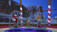 SB S1E12 Knuckles Sticks Amy caged