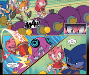 IDW 38 Sonic, Tails and Amy vs badniks