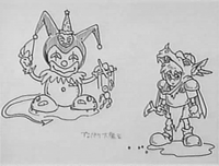 Concept artwork of enemies for Sonic when he was supposed to be a karate kid.