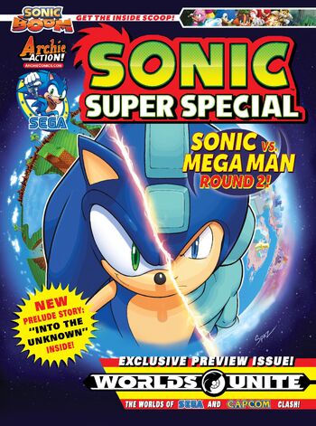 Sonic The Hedgehog Mega Man Worlds Unite - Prelude FCBD (2015) Archie