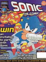 Sonic the Comic #116 (November 1997). Art by Mick McMahon.