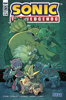 Sonic the Hedgehog #27 (March 2020). Art by Lamar Wells and Reggie Graham. Coloring by Reggie Graham.